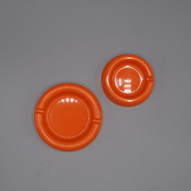 Vintage ashtrays plastic orange