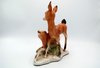 Porcelain figure mother deer with bambi