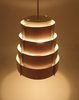 Vintage Multi Layered lamellar Pendant Light Pink