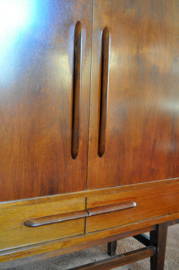 Highboard 60s teak buffet cabinet