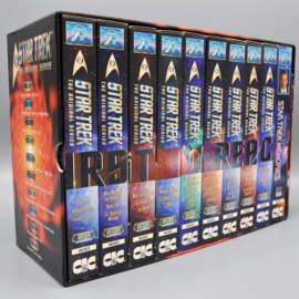 Box met 10 videobanden VHS van star trek deel 2