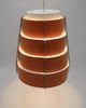 Vintage Multi Layered lamellar Pendant Light Orange