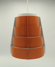 Vintage Multi Layered lamellar Pendant Light Orange