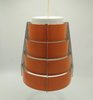 Vintage Lamellen Hang Lamp oranje