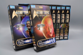 Box met 10 videobanden VHS van star trek deel 1