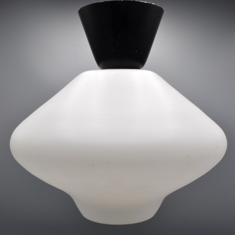 Lamp/ plafonniere melkglas