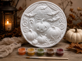 Decoratief Halloween ornament met pompoenen 🎃
