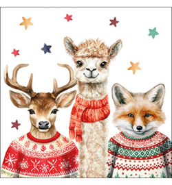 20 diverse Kerstservetten