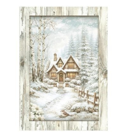 Stamperia mini Rice Paper A6 8 vellen – White Christmas