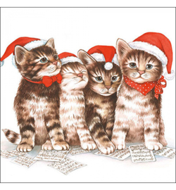 20 diverse Kerstservetten