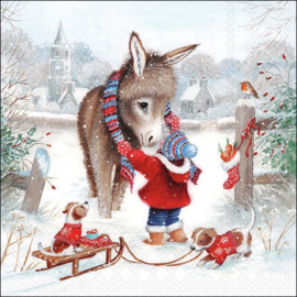 20 diverse Kerstservetten
