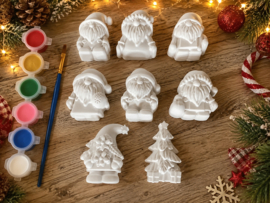 Dit Kerst schilderset - 8 Kerstfigurem