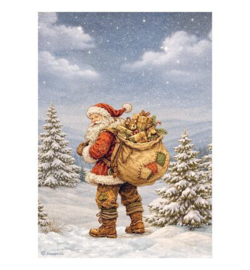 Stamperia Rice Paper A4 – Silent Night kerstman