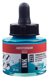 Amsterdam Acrylic ink Turkooisblauw 522