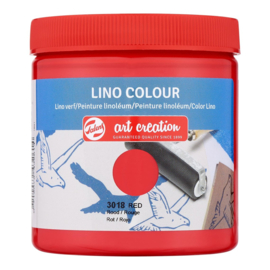 Lino verf Pot 250 ml Rood 3018