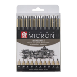 Sakura Pigma Micron set 10