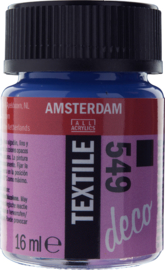 Amsterdam (Decorfin) Textielverf Fles 16 ml Blauwviolet Dekkend 549