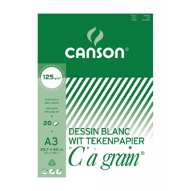 Canson Tekenblok Ca Grain   A4 20 vellen