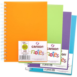 Canson Teken en schetsblok Notes  A4 diverse kleuren