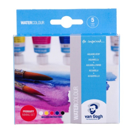 Aquarelverf primaire mengset | 5 x 10 ml tubes