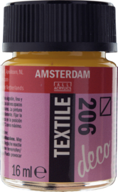 Amsterdam (Decorfin) Textielverf Fles 16 ml Provencegeel 206