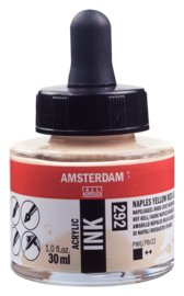 Amsterdam Acrylic ink  Napelsgeel rood L 292