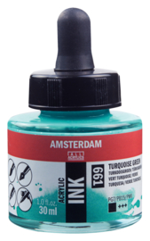 Amsterdam Acrylic ink Turkooisgroen 661
