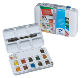 Van Gogh Aquarelverf in napje Pocket box 12 kleuren