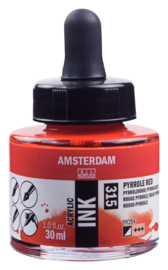 Amsterdam Acrylic ink  Pyrrolerood 315