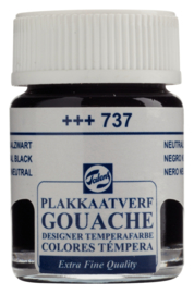 Plakkaatverf Extra Fijn 737 neutraalzwart 16 ml