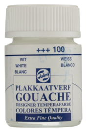 Plakkaatverf Extra Fijn 100 wit 16 ml