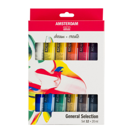 Amsterdam Standard Series Acrylics Algemene selectie Set 12 × 20 ml