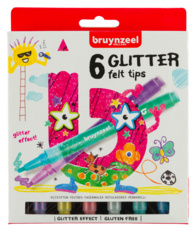 Bruynzeel Kids Glitter Viltstiften Set 6