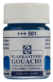 Plakkaatverf Extra Fijn 501 cyaan 16 ml