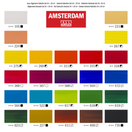 Amsterdam Standard Series Acrylics Algemene selectie Set 24 × 20 ml 