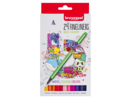 Bruynzeel fineliner set 24 kleuren