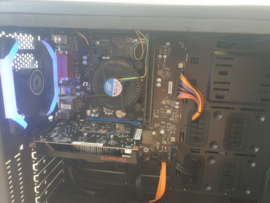 RGB game pc i3/8gb/ssd/RX 550 4gb/win 10 pro Budget Instap model