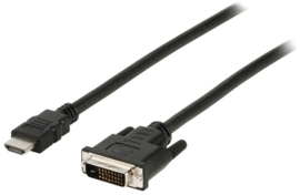 High Speed HDMI Kabel HDMI-Connector - DVI-D 24+1-Pins Male 3.00 m Zwart