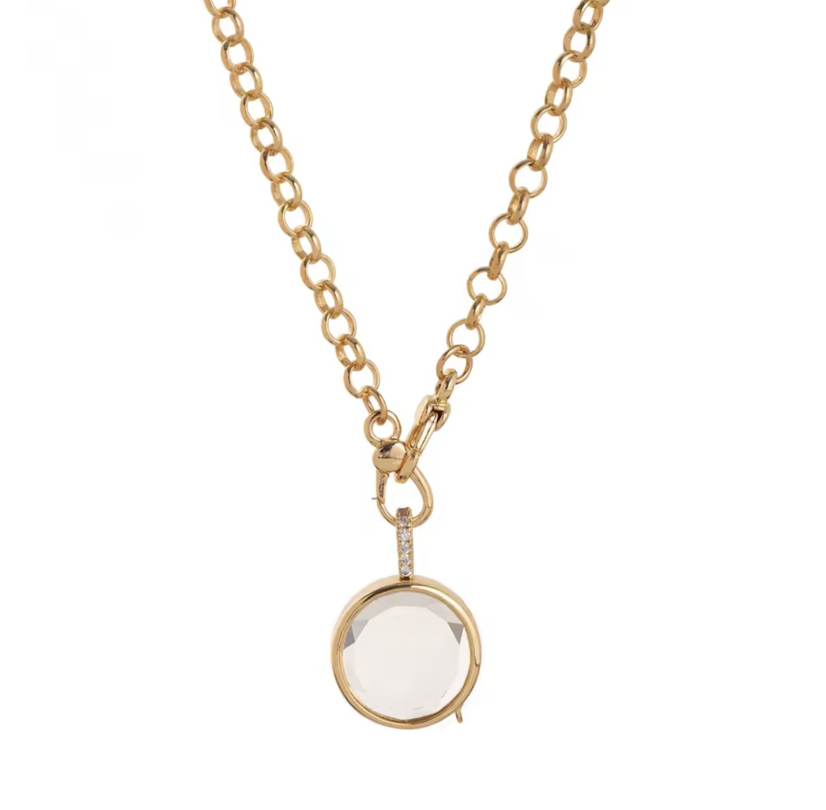 Locked Round Necklace