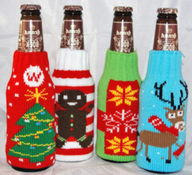 Weihnachtsferien Bierflasche Kühler Halter