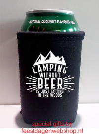 Beer can cooler Theme Camping - 2 pieces