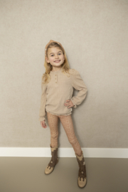 Julie blouse beige mousseline