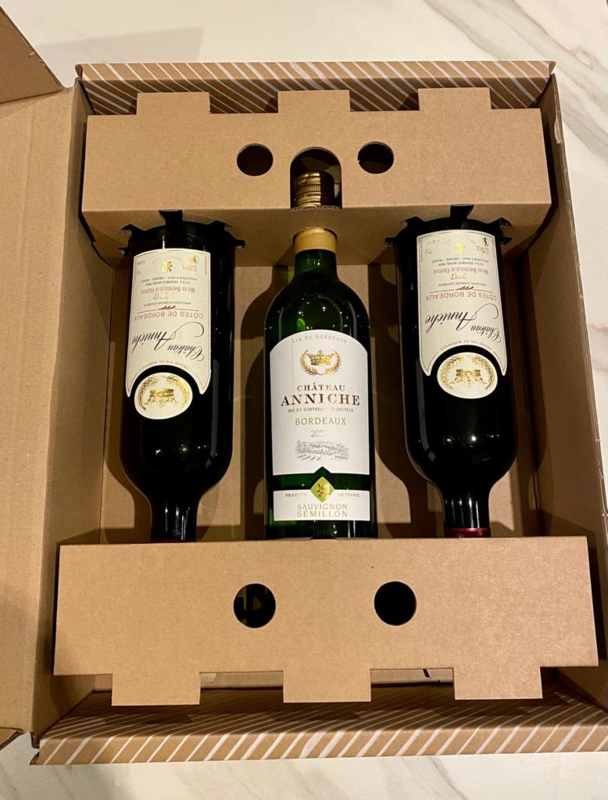 Chateau Anniche wijnpakket (3 flessen): 2x rood + 1x wit