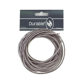 Durable Waxkoord 1mm x 5mtr donker grijs