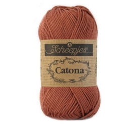 Scheepjes Catona 504 brick red
