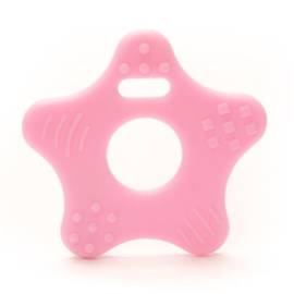 Durable Bijtring Ster, licht roze 2 stuks