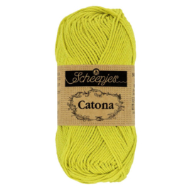Scheepjes Catona 245 green yellow