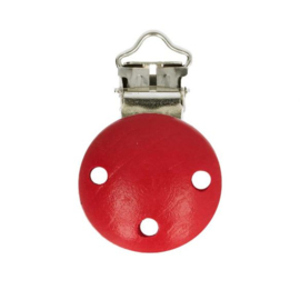 Houten speenklem rood 45x28mm