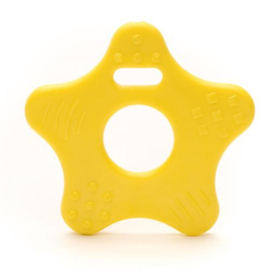 Durable Bijtring Ster, geel 2 stuks