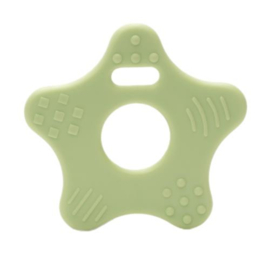 Durable Bijtring Ster, licht groen 2 stuks